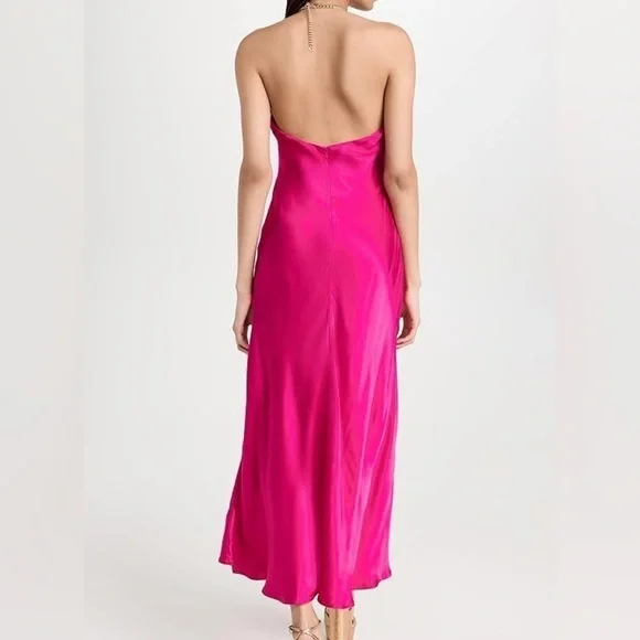 ASTR the label Women's Kazia Dress gold chain halter Size XL new with tag pink - Picture 10 of 12